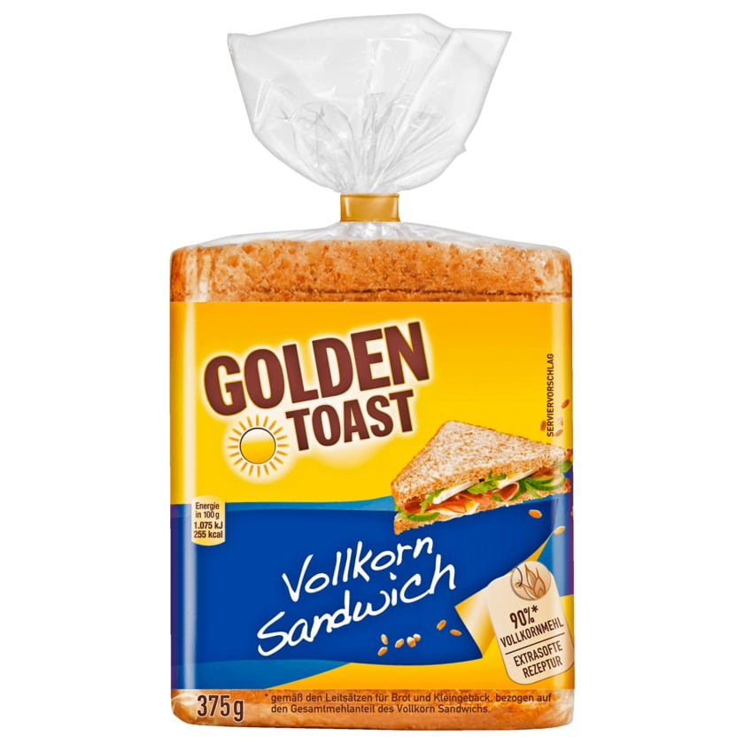 Golden Toast Vollkorn Sandwich 375g
